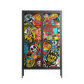 All The Stickers - Cabinet - Craig Watkins - Antracite - Clear glass