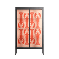 Lobsters - Cabinet - Lydia Greaves - Antracite - Clear glass