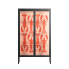 Lobsters - Cabinet - Lydia Greaves - Antracite - Clear glass