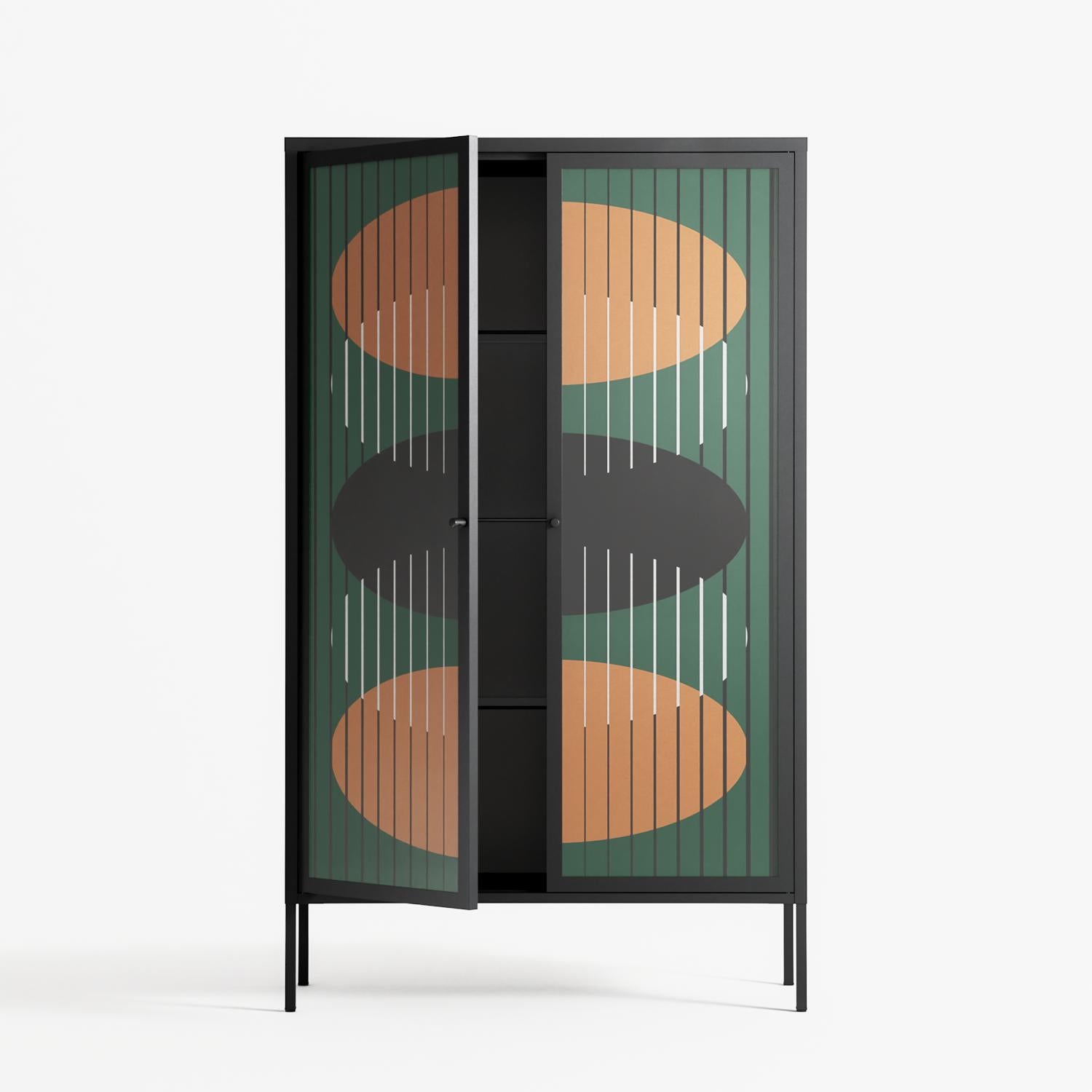 Soul Split - Cabinet - Oluwaseyi Samuel Adebayo - Antracite - Overlay Glass