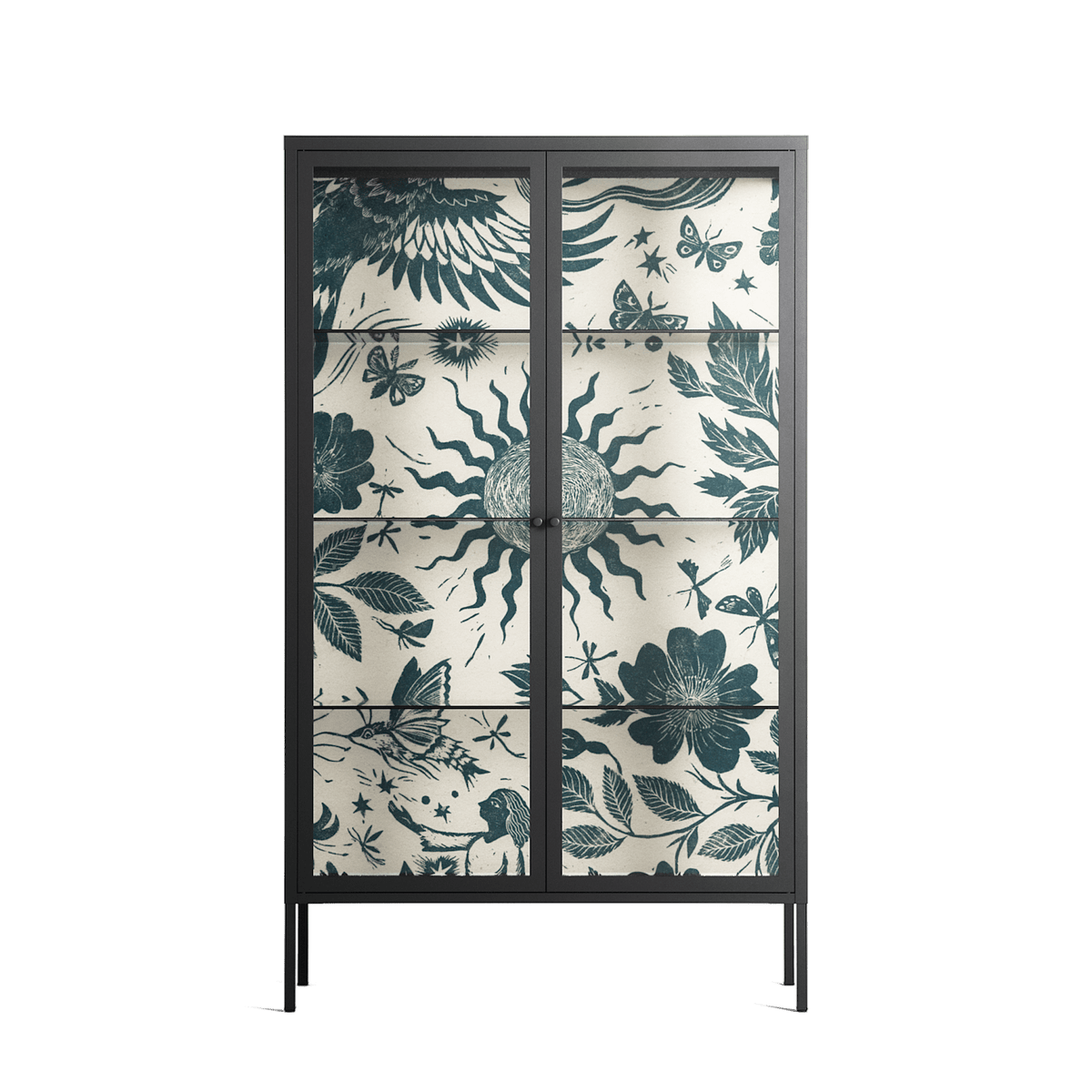 Ode to Summer 6 - Cabinet - Diana Catchpole - Antracite - Clear glass