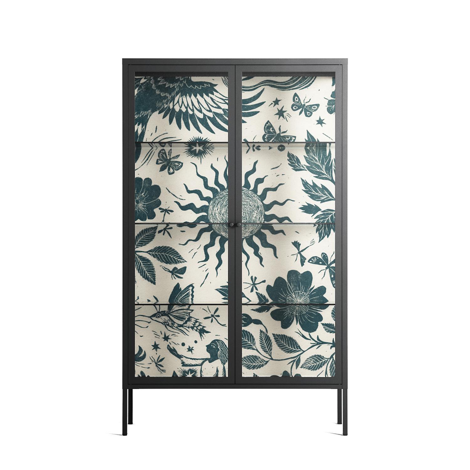 Ode to Summer 6 - Cabinet - Diana Catchpole - Antracite - Clear glass
