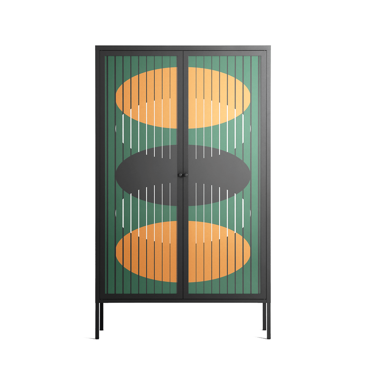 Soul Split - Cabinet - Oluwaseyi Samuel Adebayo - Antracite - Overlay Glass