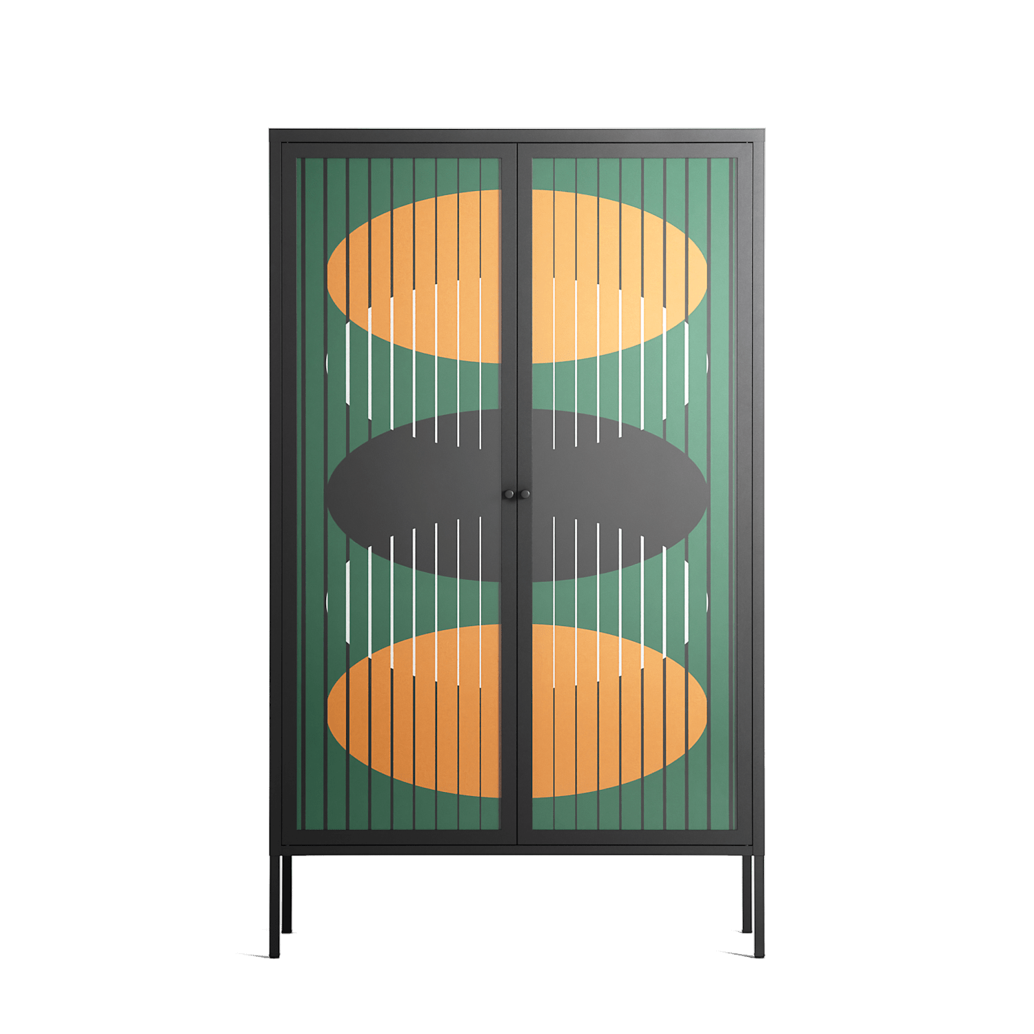 Soul Split - Cabinet - Oluwaseyi Samuel Adebayo - Antracite - Overlay Glass