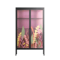 Abstract Flower Garden - Cabinet - Raissa Oltmanns - Antracite - Overlay Glass