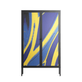 Blue Gale - Cabinet - Oluwaseyi Samuel Adebayo - Antracite - Overlay Glass