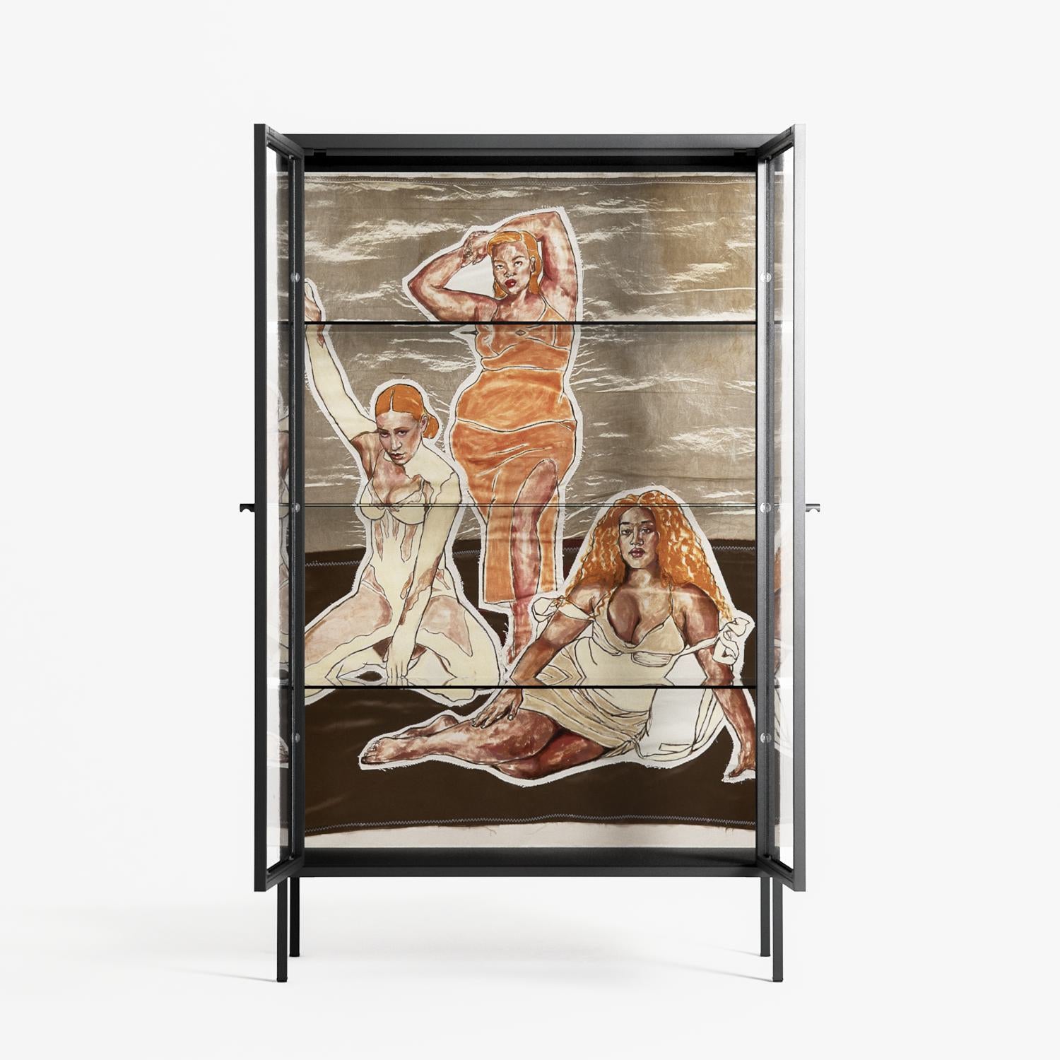 We Are Who We Are - Cabinet - Sophie Goudman-Peachey - Antracite - Clear glass