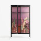 Abstract Flower Garden - Cabinet - Raissa Oltmanns - Antracite - Overlay Glass
