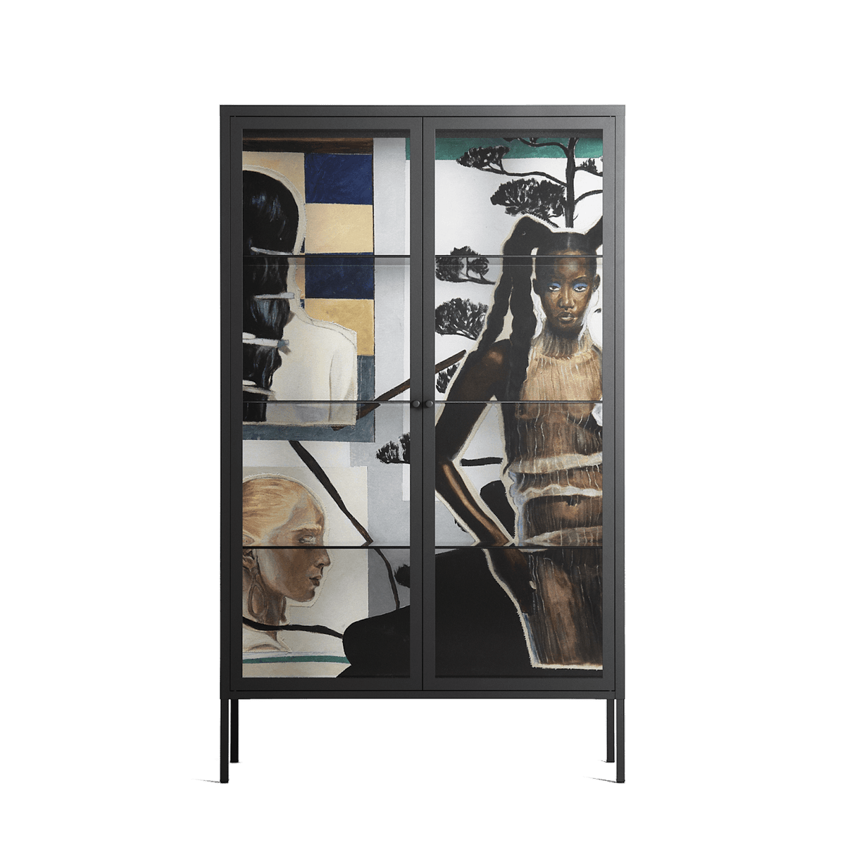 Dreaming With Open Eyes - Cabinet - Sophie Goudman-Peachey - Antracite - Clear glass