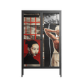 Where We Belong - Cabinet - Sophie Goudman-Peachey - Antracite - Clear glass