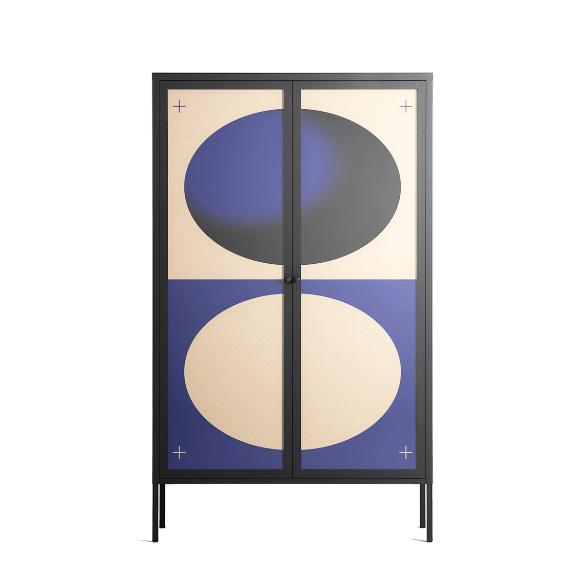 Entrance - Cabinet - Oluwaseyi Samuel Adebayo - Antracite - Overlay Glass