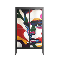 Fragments Of A Painted Souls - Cabinet - Mathilda Kienast - Antracite - Clear glass