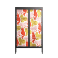 Cats - Cabinet - Lydia Greaves - Antracite - Clear glass