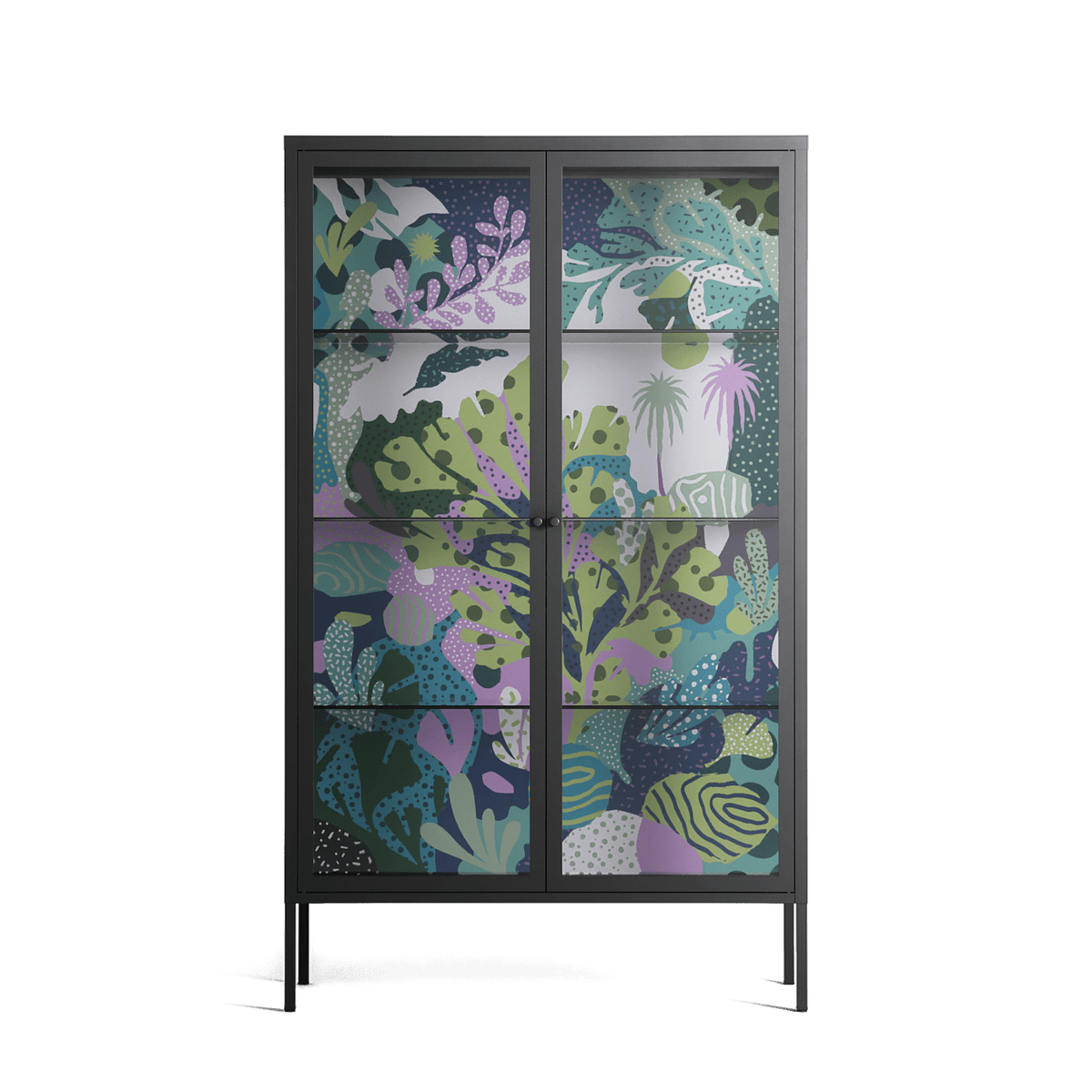 A Bridge Across Time 2 - Cabinet - Nick Liefhebber - Antracite - Clear glass