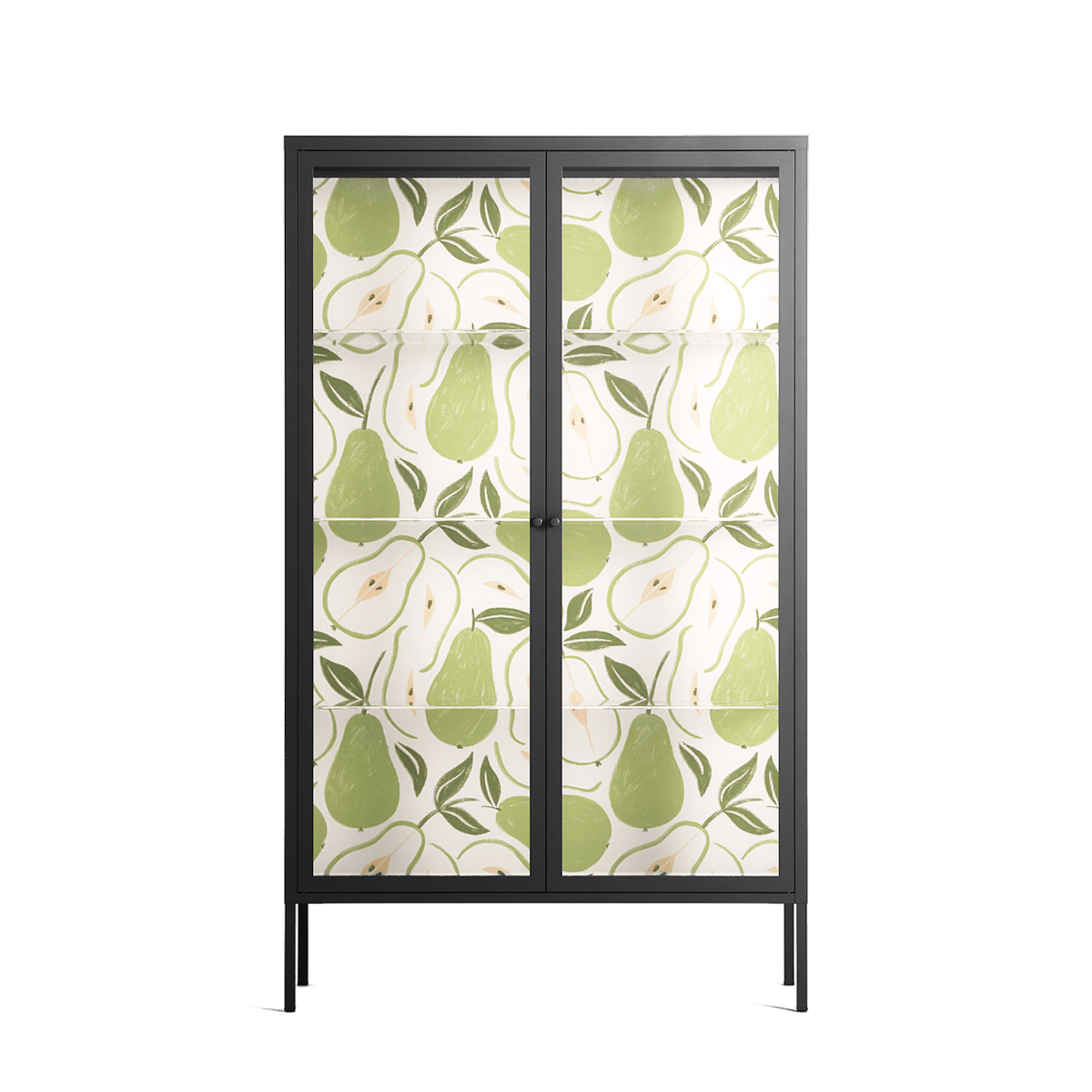 Pears - Cabinet - Lydia Greaves - Antracite - Clear glass