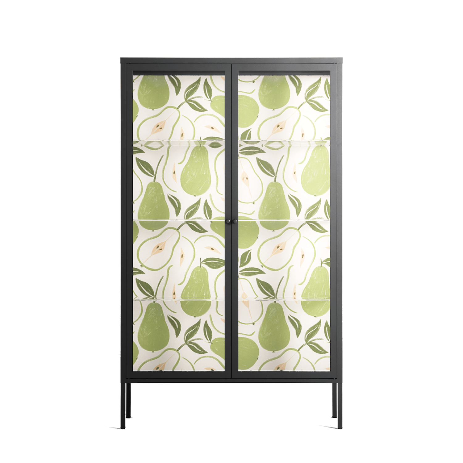 Pears - Cabinet - Lydia Greaves - Antracite - Clear glass