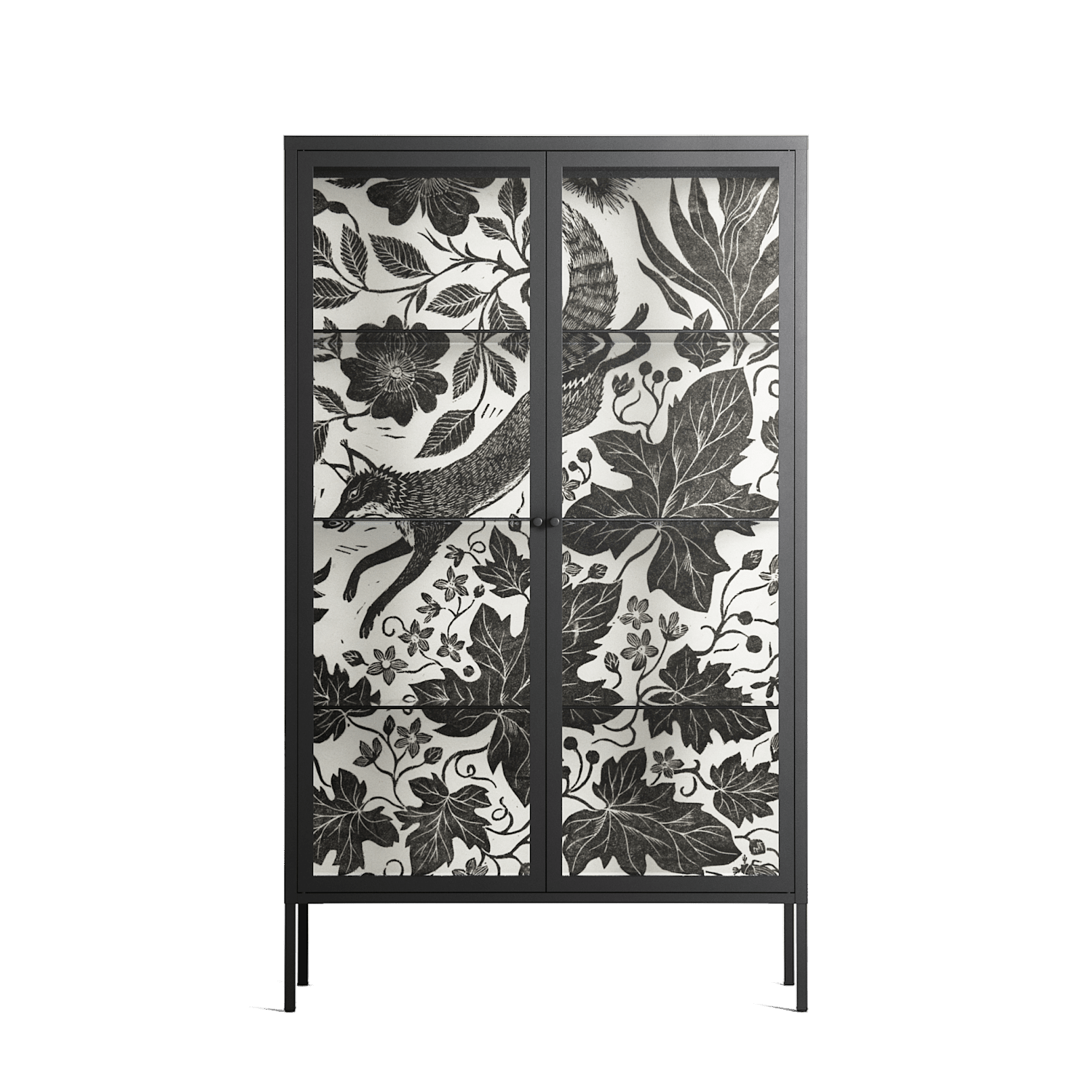 Ode to Summer 4 - Cabinet - Diana Catchpole - Antracite - Clear glass