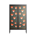 Blooming Folk Garden - Cabinet - Sandra Hutter - Antracite - Overlay Glass