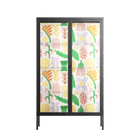 Shapes Cream - Cabinet - Lydia Greaves - Antracite - Clear glass