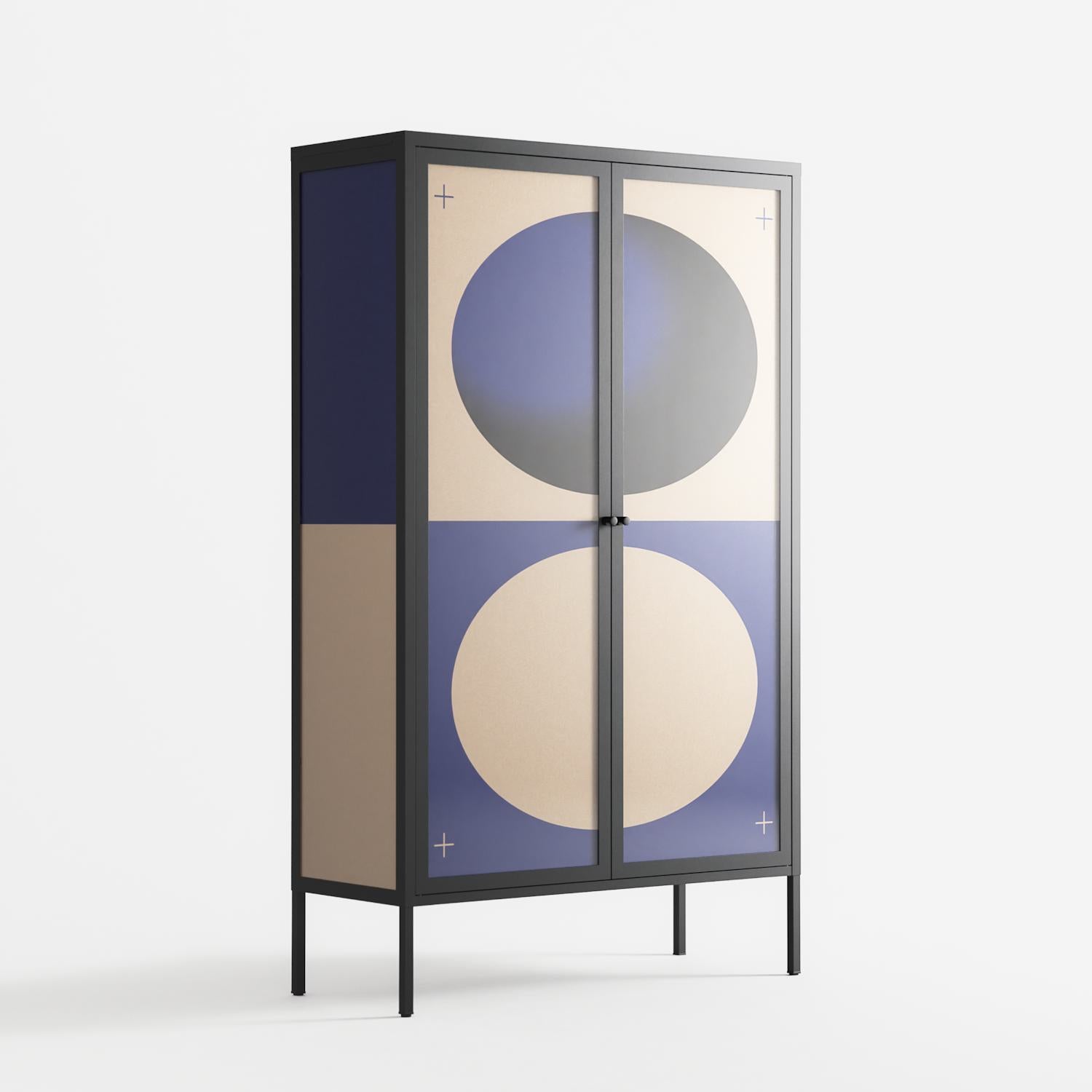 Entrance - Cabinet - Oluwaseyi Samuel Adebayo - Antracite - Overlay Glass