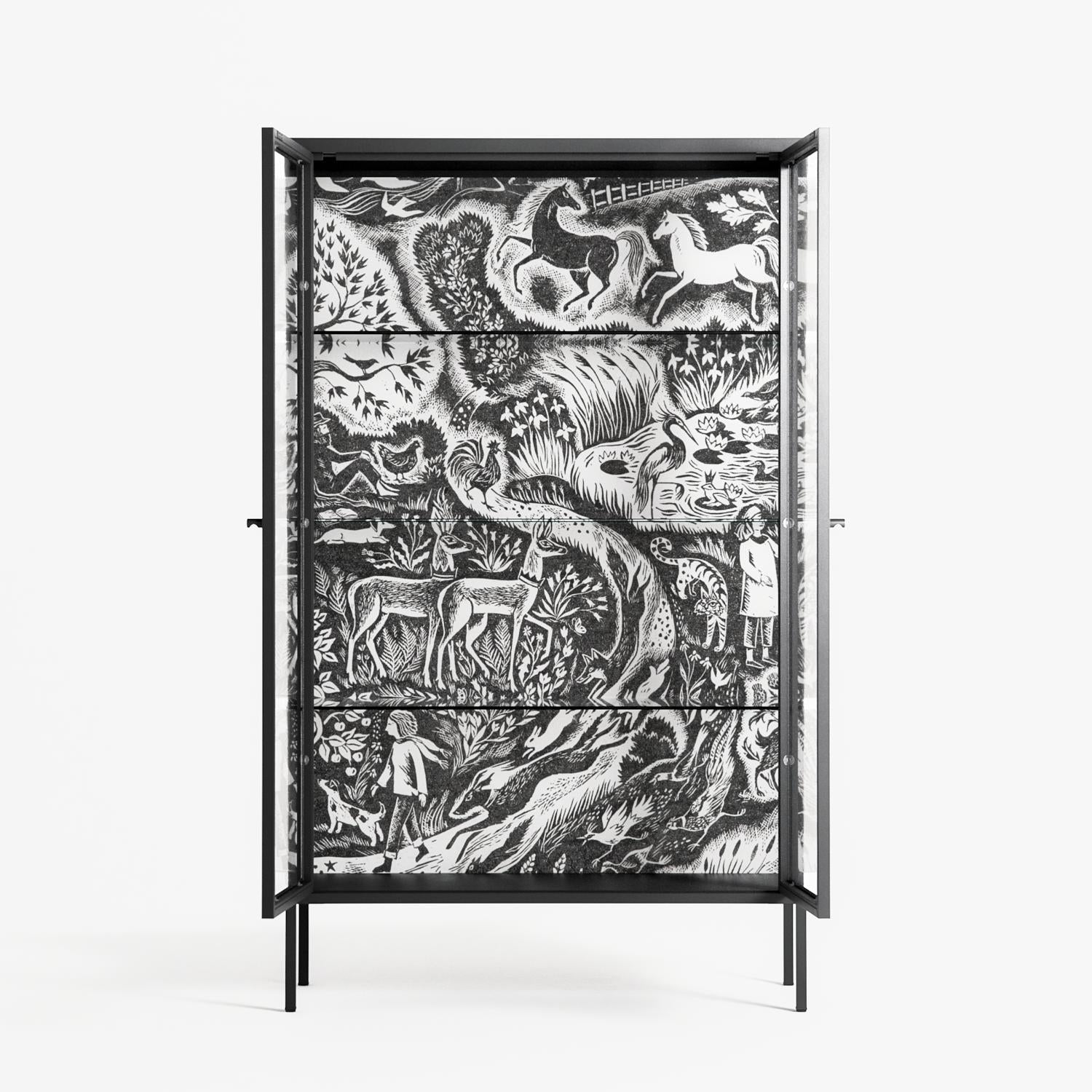 Flight Of Fancy 3 - Cabinet - Diana Catchpole - Antracite - Clear glass
