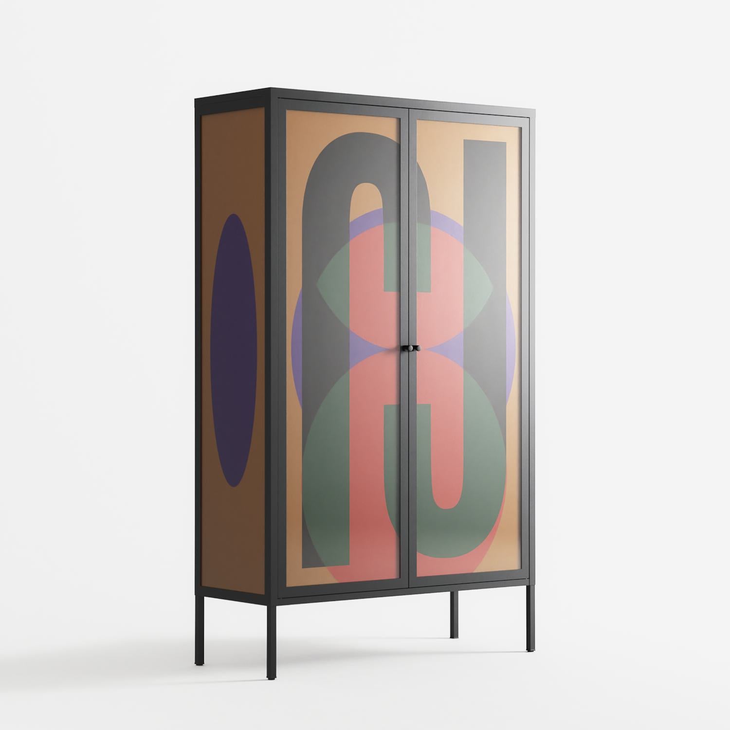 JJ - Cabinet - Oluwaseyi Samuel Adebayo - Antracite - Overlay Glass