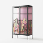 Abstract Flower Garden - Cabinet - Raissa Oltmanns - Antracite - Overlay Glass