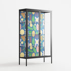 Shapes Blue - Cabinet - Lydia Greaves - Antracite - Clear glass