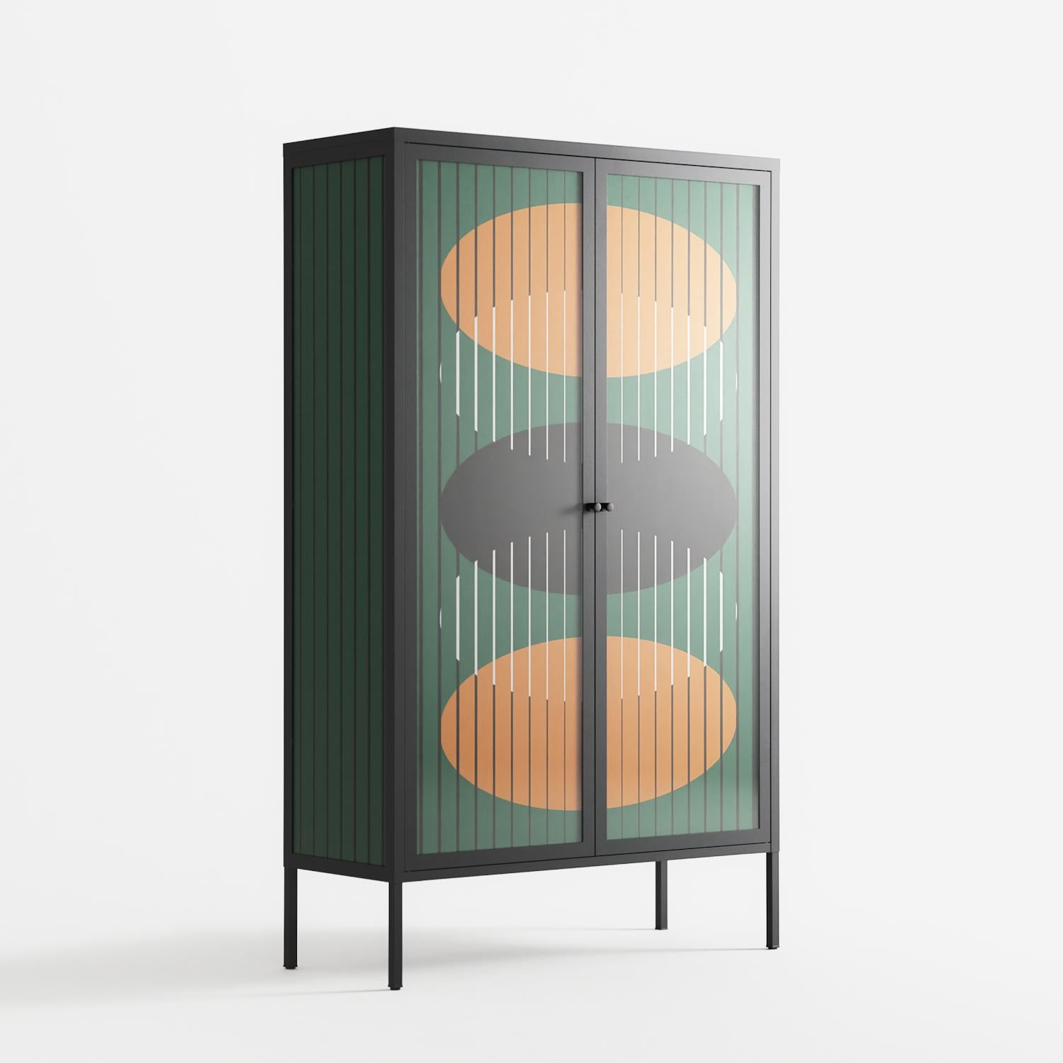 Soul Split - Cabinet - Oluwaseyi Samuel Adebayo - Antracite - Overlay Glass