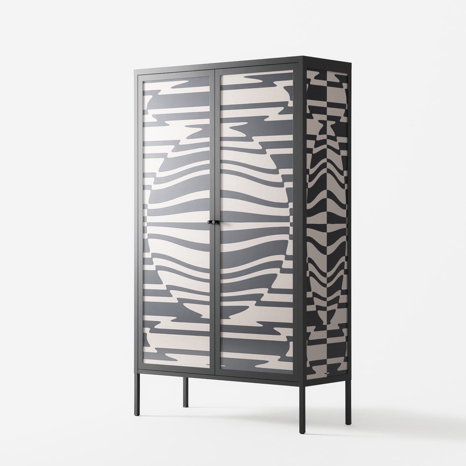 Wave Lens - Cabinet - Oluwaseyi Samuel Adebayo - Antracite - Overlay Glass