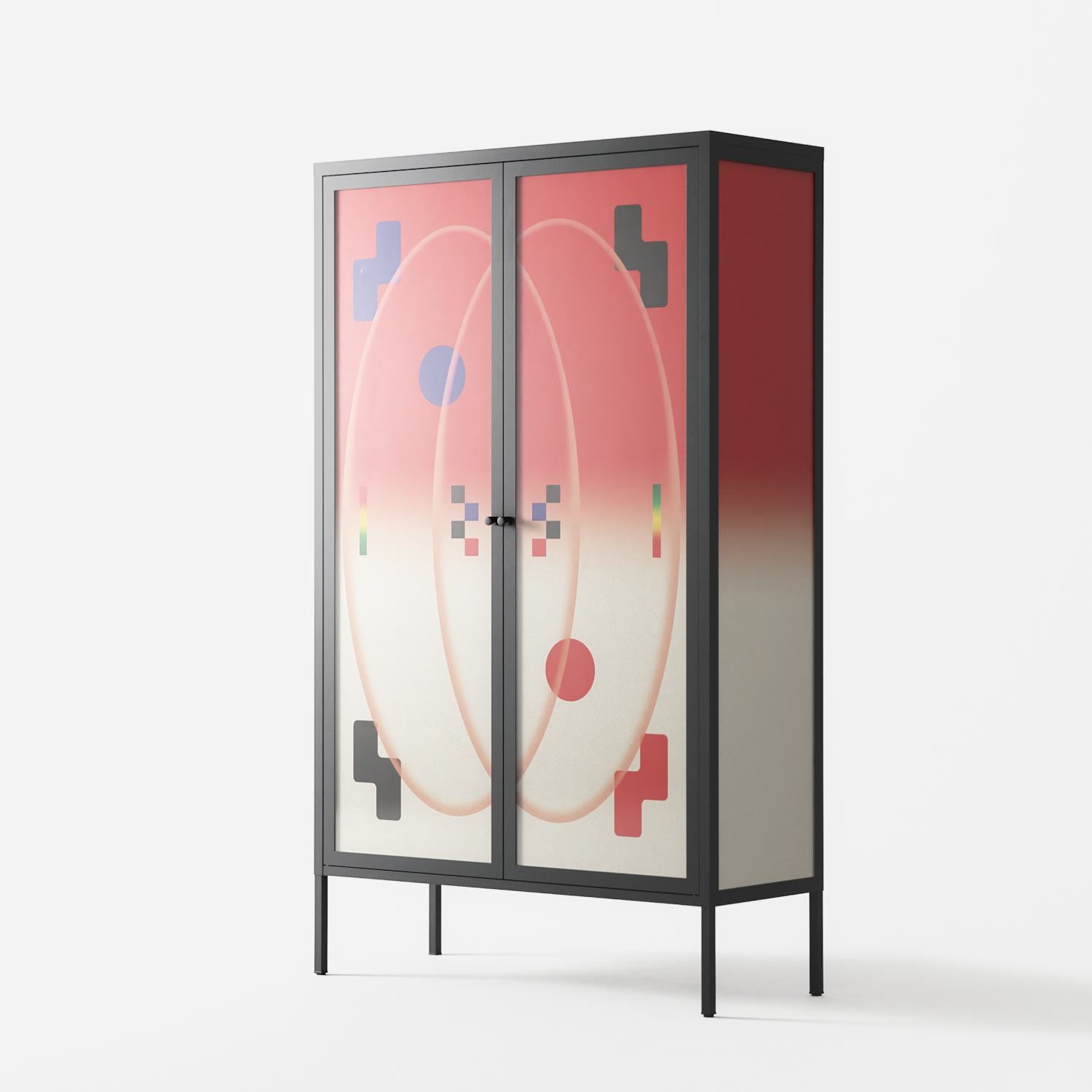 Parallel Mirage - Cabinet - Oluwaseyi Samuel Adebayo  - Antracite - Overlay Glass