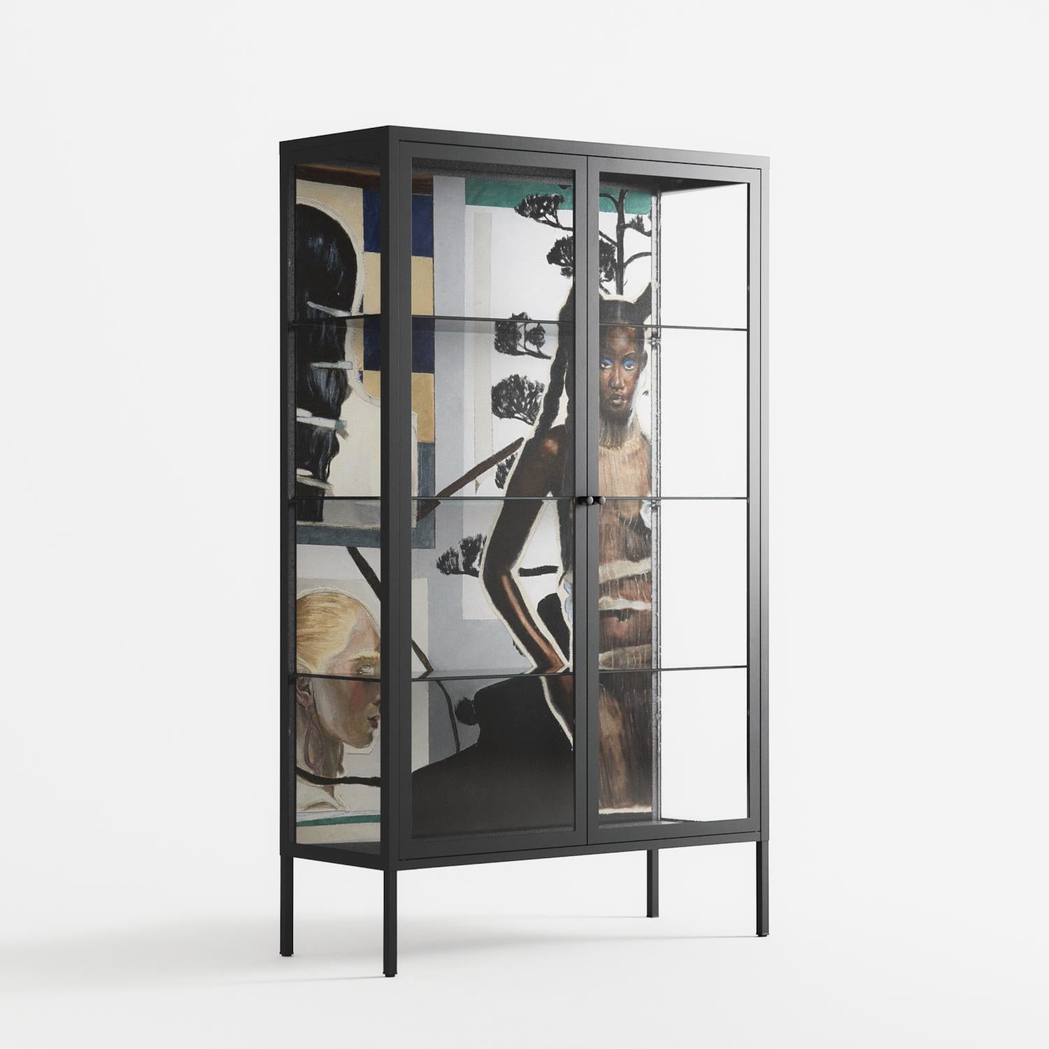Dreaming With Open Eyes - Cabinet - Sophie Goudman-Peachey - Antracite - Clear glass