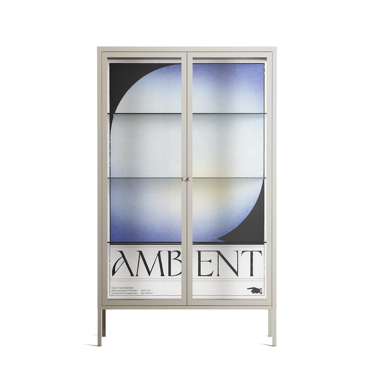 Ambient - Cabinet - Alexander Khabbazi - Pebble - Clear glass