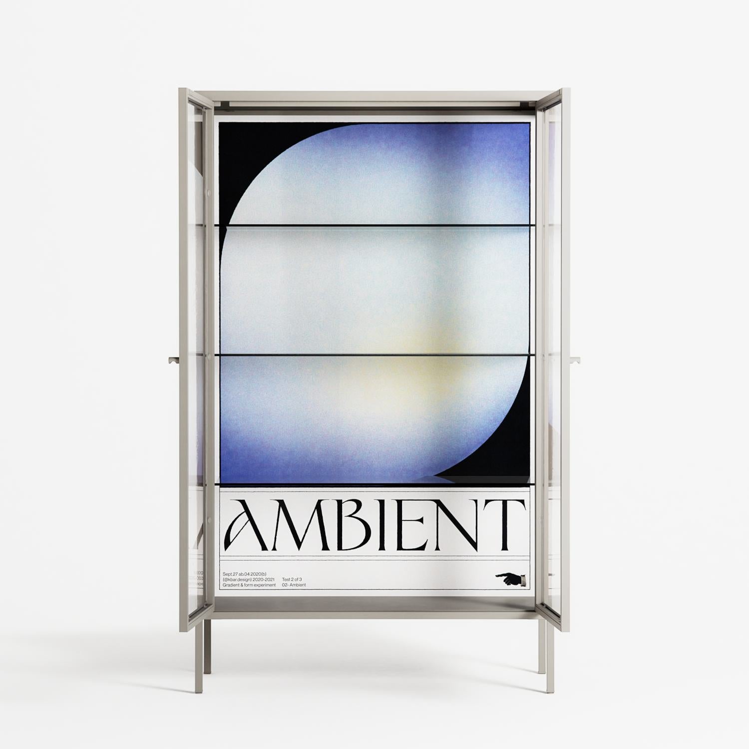 Ambient - Cabinet - Alexander Khabbazi - Pebble - Clear glass