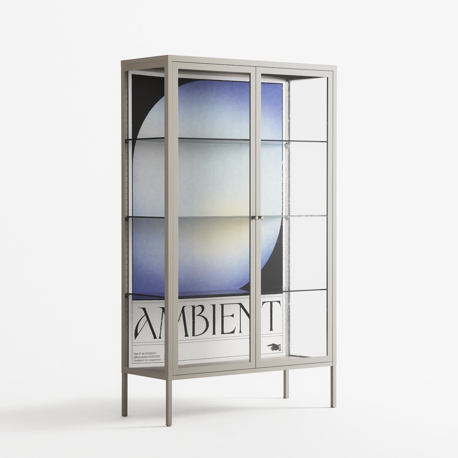 Ambient - Cabinet - Alexander Khabbazi - Pebble - Clear glass