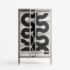 Black Waves - Cabinet - Alexander Khabbazi - Pebble - Clear glass