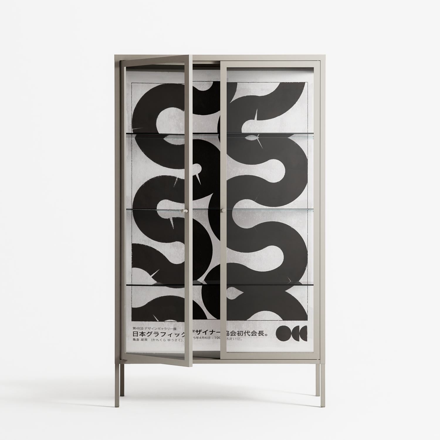 Black Waves - Cabinet - Alexander Khabbazi - Pebble - Clear glass