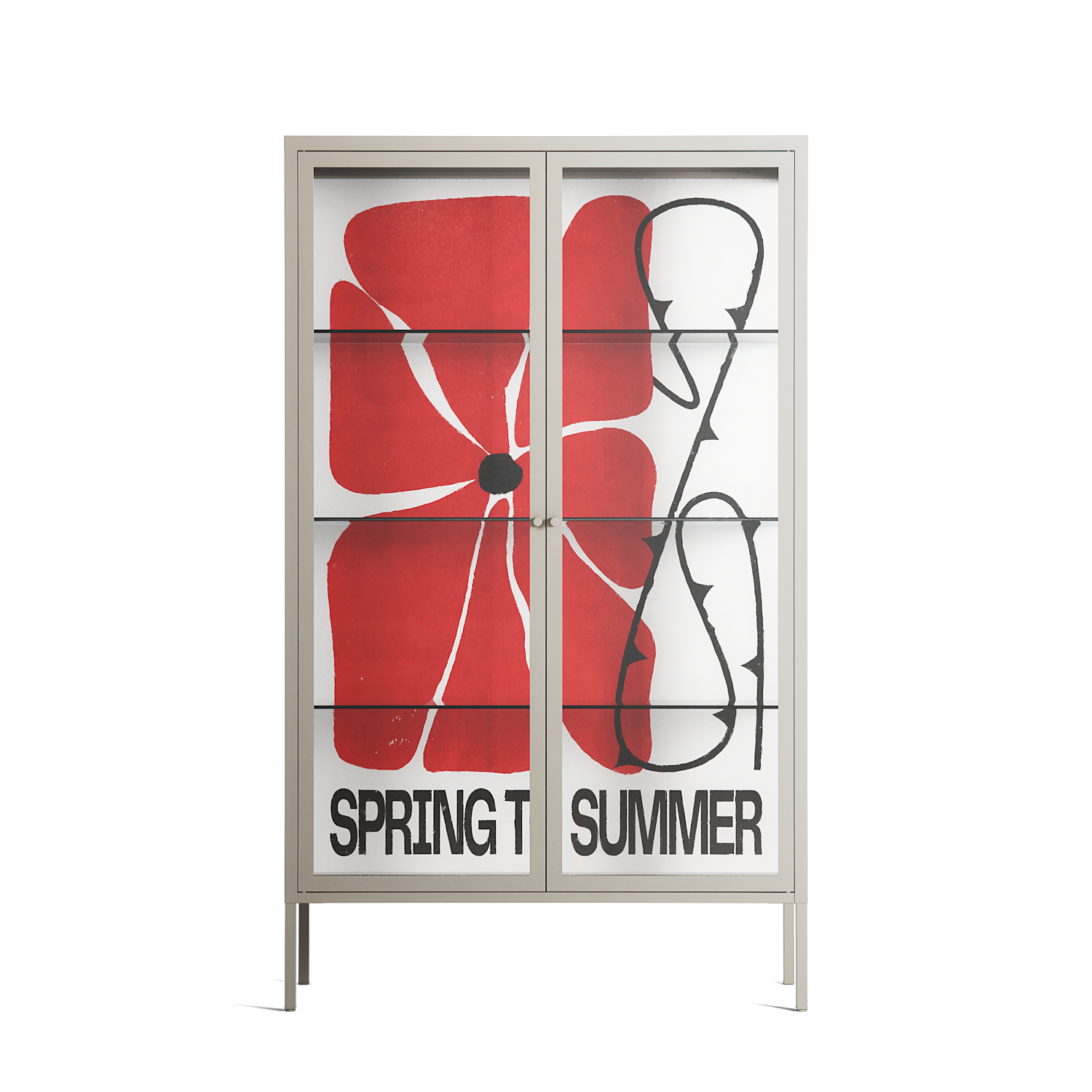 Spring to Summer - Cabinet - Alexander Khabbazi - Pebble - Clear glass