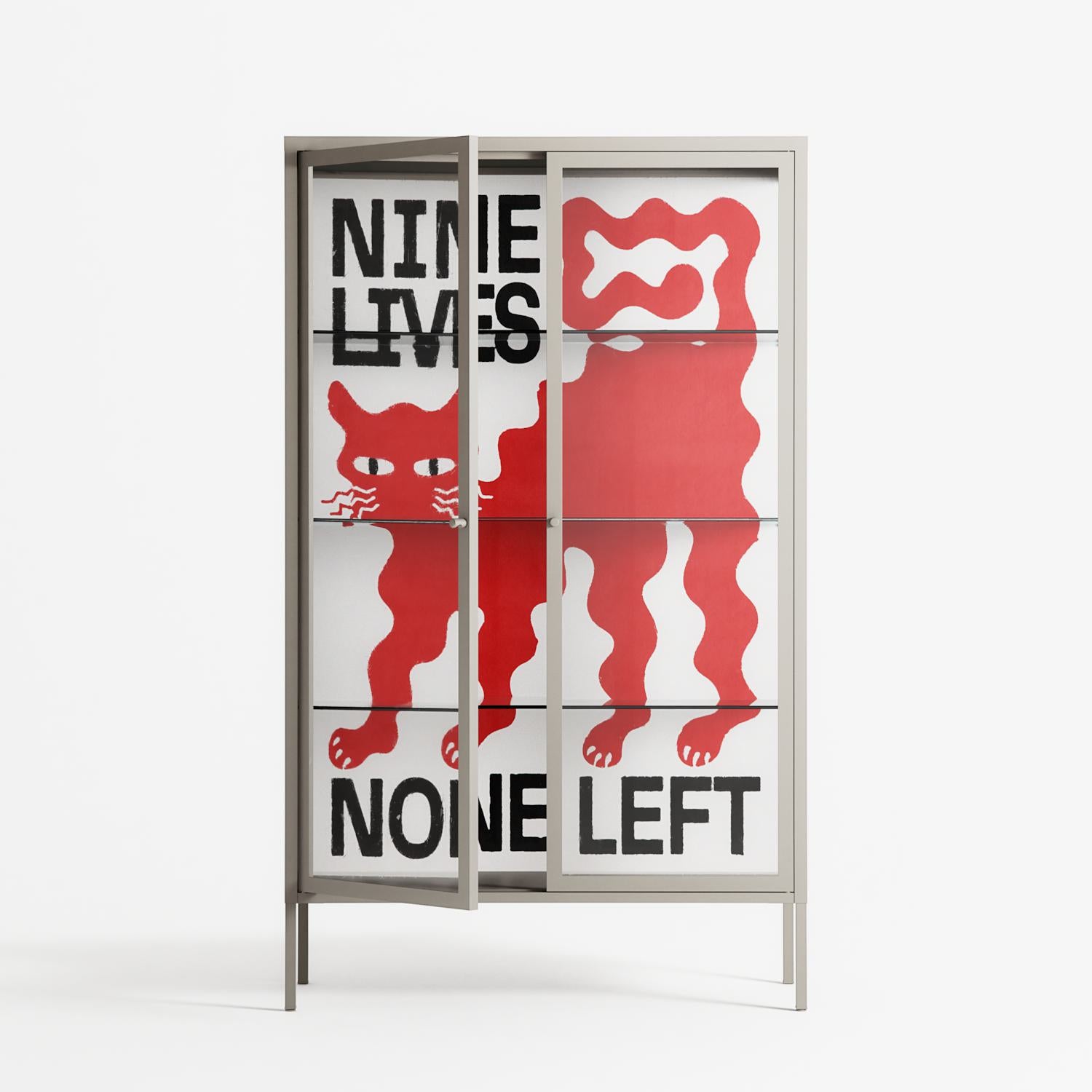 Nine Lives - Cabinet - Alexander Khabbazi - Pebble - Clear glass