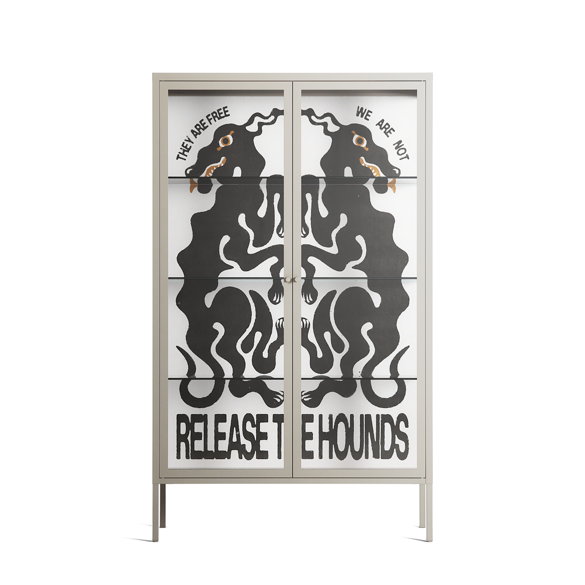 Hounds - Cabinet - Alexander Khabbazi - Pebble - Clear glass