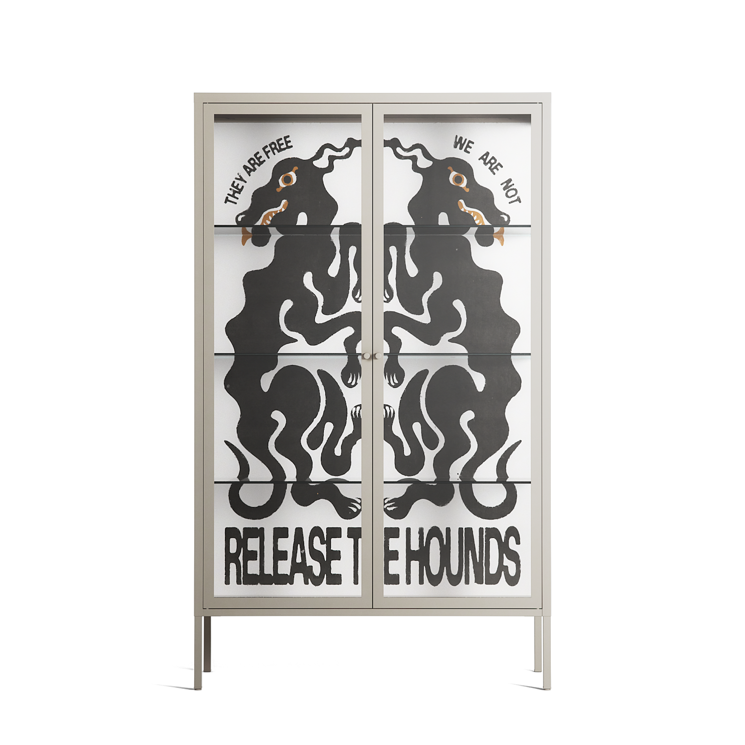 Hounds - Cabinet - Alexander Khabbazi - Pebble - Clear glass