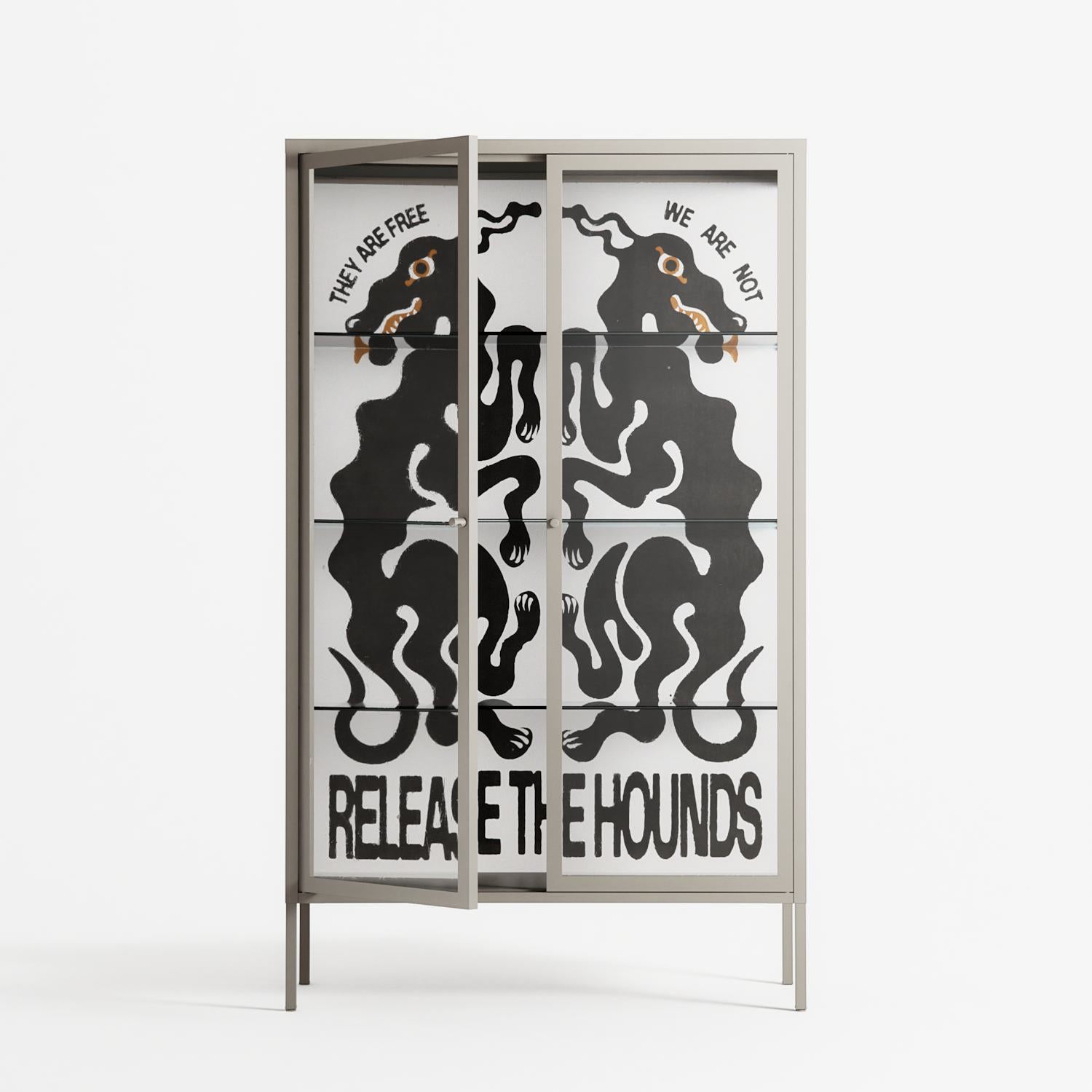 Hounds - Cabinet - Alexander Khabbazi - Pebble - Clear glass
