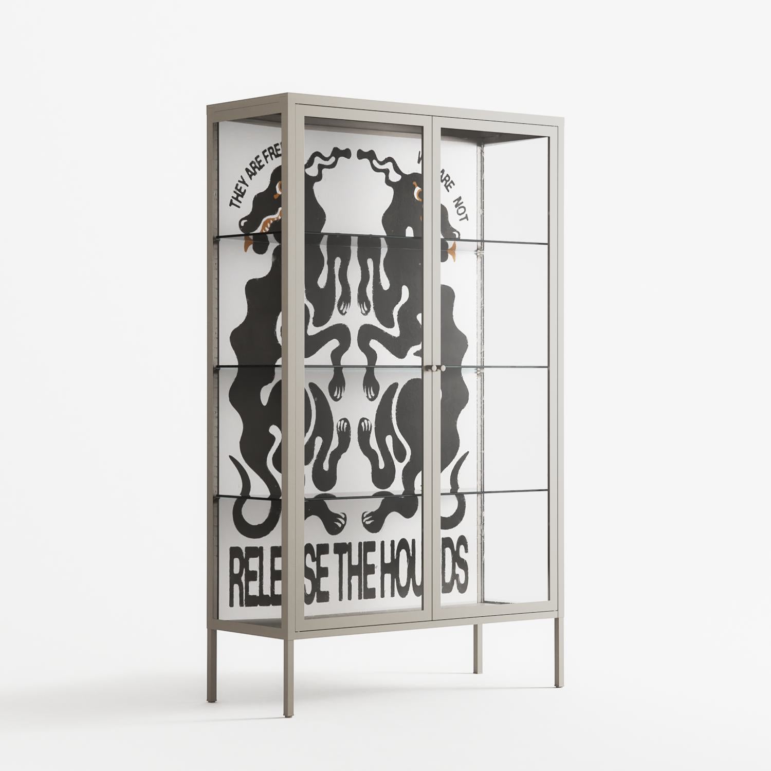 Hounds - Cabinet - Alexander Khabbazi - Pebble - Clear glass