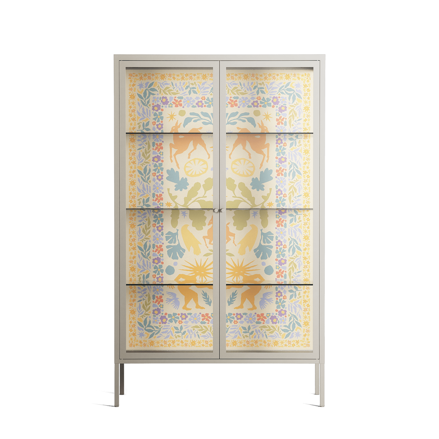 Sunbrother 3 - Cabinet - Nick Liefhebber - Pebble - Clear glass