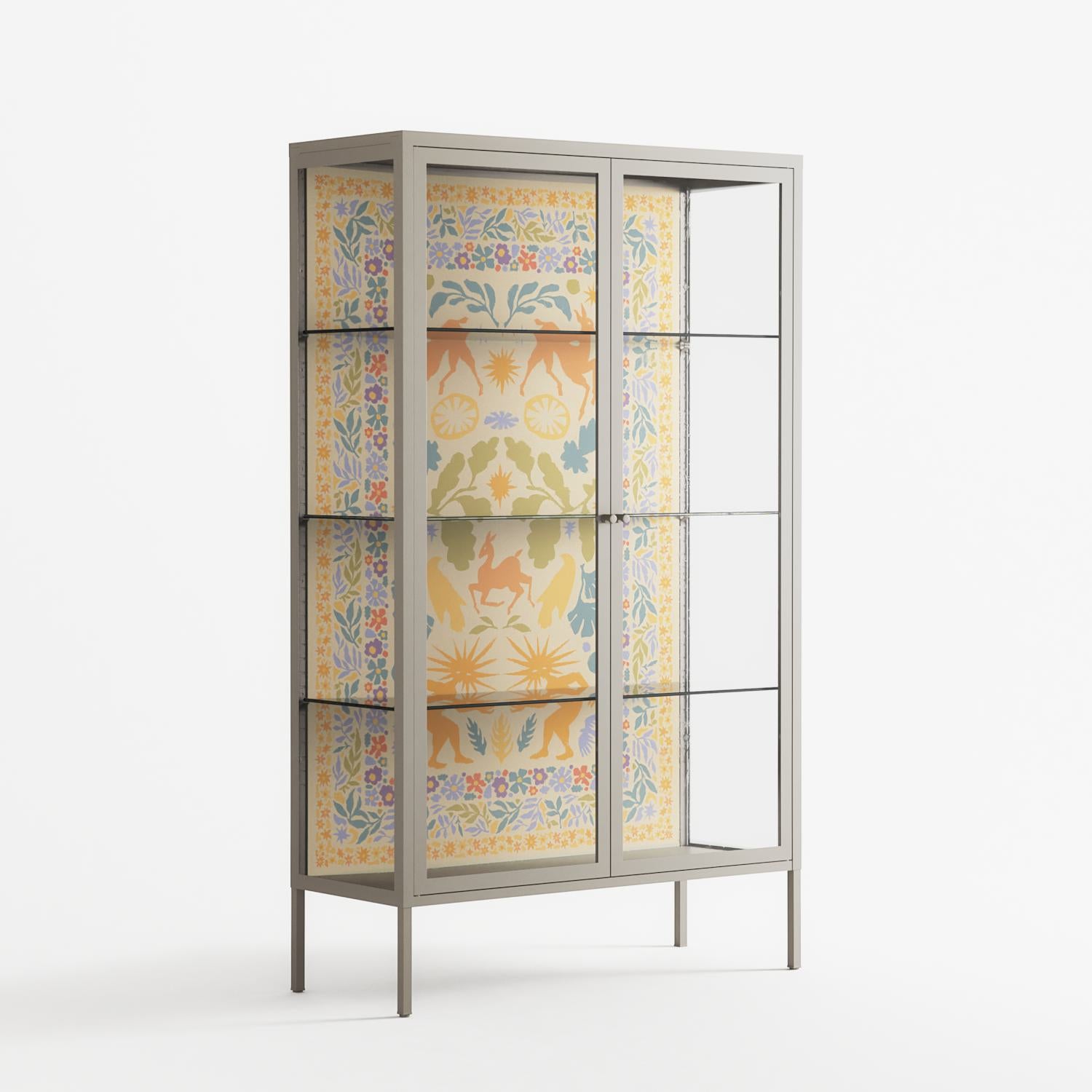 Sunbrother 3 - Cabinet - Nick Liefhebber - Pebble - Clear glass