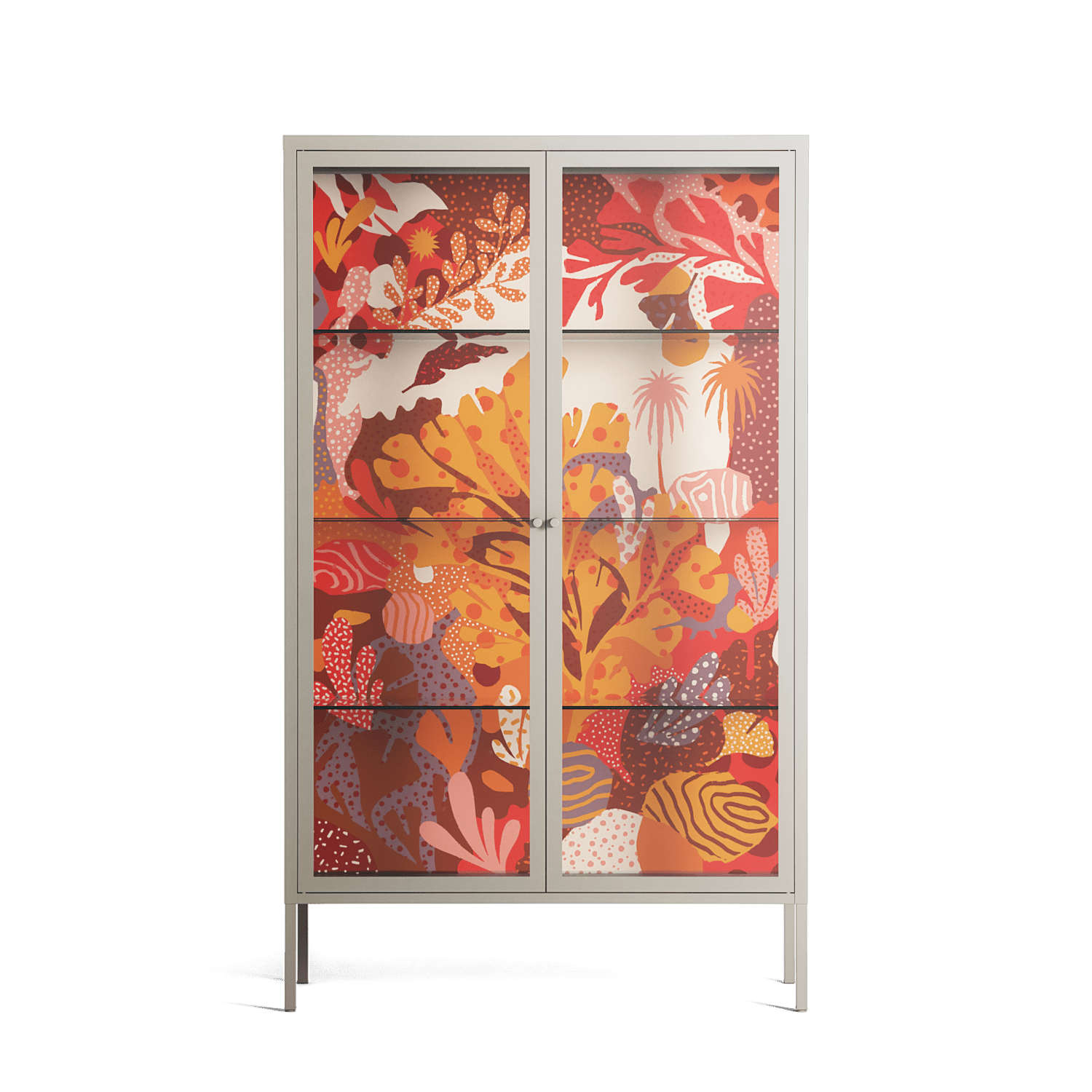 A Bridge Across Time - Cabinet - Nick Liefhebber - Pebble - Clear glass