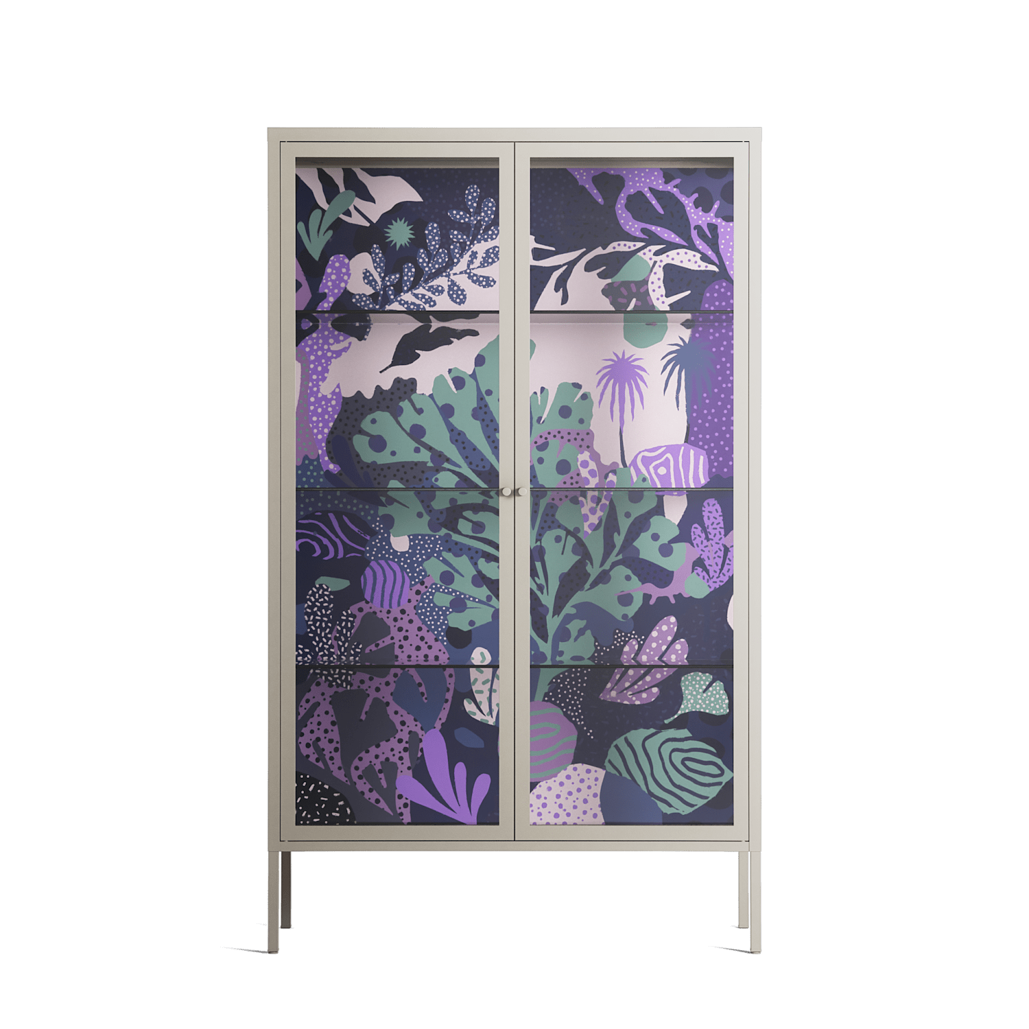 A Bridge Across Time 3 - Cabinet - Nick Liefhebber - Pebble - Clear glass