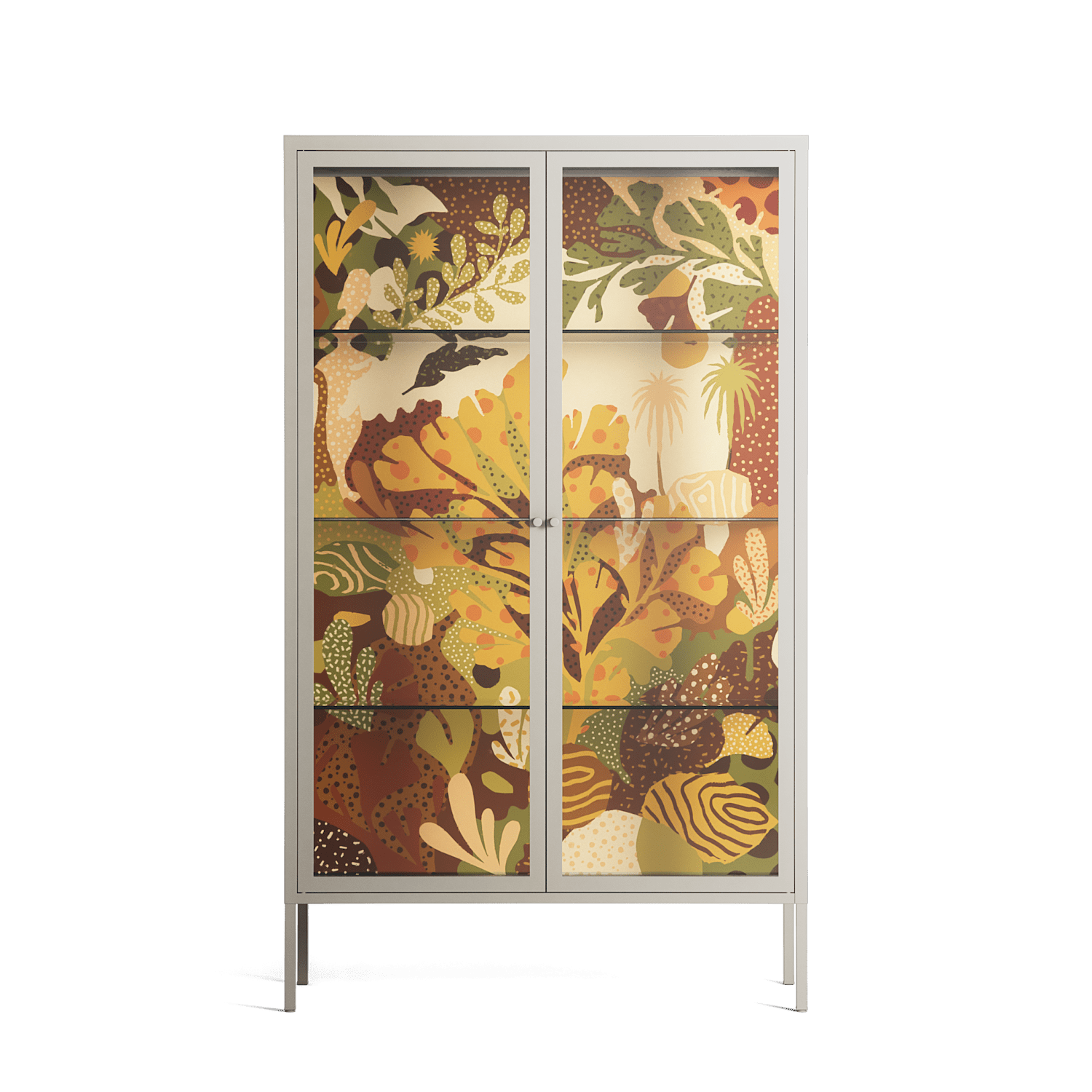 A Bridge Across Time 4 - Cabinet - Nick Liefhebber - Pebble - Clear glass