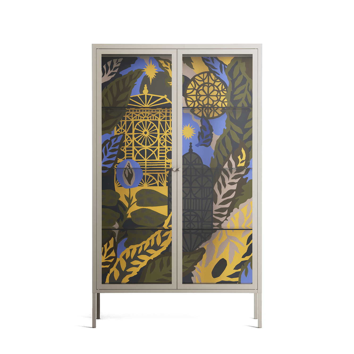 The Towering Hall Full Of Light 2 - Cabinet - Nick Liefhebber - Pebble - Clear glass