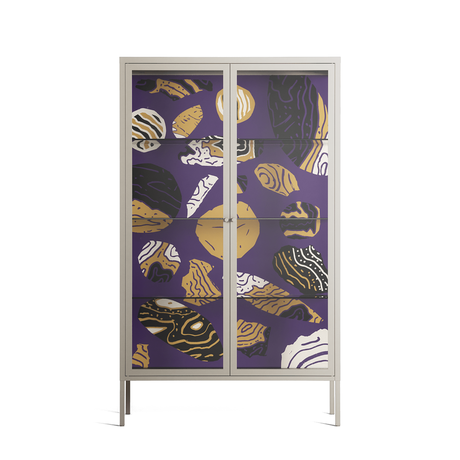 Pebbles - Cabinet - Nick Liefhebber - Pebble - Clear glass